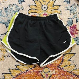 Nike Kids Black and Yellow Shorts